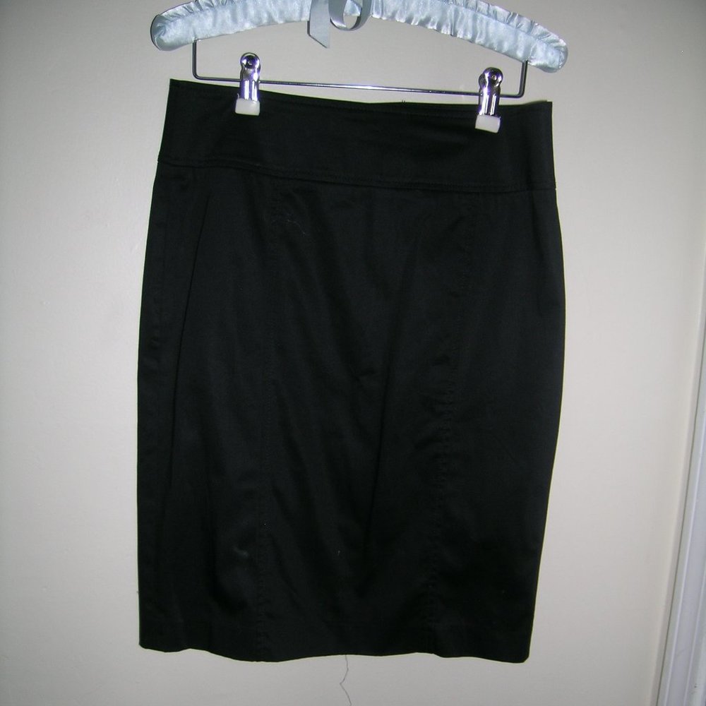 Talbots  Black Pencil Skirt Lined Cotton/ Spandex